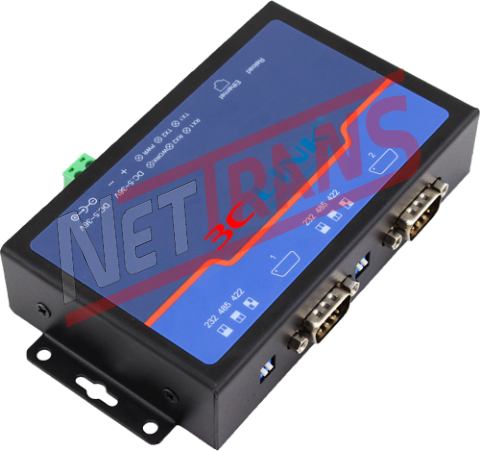 Serwery interfejsów portów szeregowych RS-485 RS-422 RS-232 Modbus na 10/100Base-TX